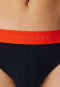 Slip rio confezione da 3 pezzi in cotone organico elastico in vita in tessuto tramato multicolore - 95/5