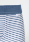 Shorts Double Rib rayures bleu jeans - Double Rib