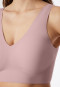 Bustier microfiber removable pads soft pink - Invisible Soft