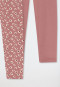 2-pack animal print leggings mauve - 95/5