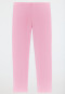 Pigiama lunghezza in Organic Cotton leggings a balze cuori rosé - Girls World