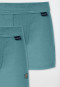 Shorts 2er-Pack grün - Fine Rib