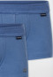 2-pack shorts blue - Fine Rib