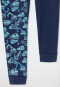 Unterhose lang 2er-Pack Organic Cotton Softbund Bündchen dunkelblau - 95/5