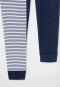 Unterhose lang 2er-Pack Organic Cotton Softbund Bündchen dunkelblau - 95/5