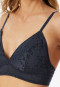 Bra non-iron removable pads graphite - Modern Lace