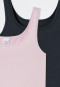 Tops 2-pack Organic Cotton black/ soft pink - 95/5