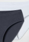 Slips 2er-Pack weiß/ graphit - Fresh Vibe