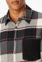 Chemise de dessus à manches longues en flanelle carreaux multicolores - Mix+Relax