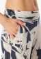 Pyjama long fleurs graphite - selected ! premium