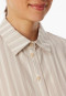 Pyjama kurz Webware Streifen grau-jaspe - selected! premium