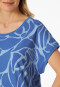 Camicia da notte a maniche corte interlock celeste - Modern Nightwear