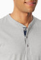 Short pyjamas with button placket striped light gray mottled - Casual Nightwear