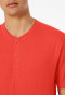 Short pyjamas with button placket striping light red - Casual Nightwear