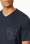 Short pyjamas graphite patterned - Fine Interlock