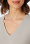 Shirt kurzarm tiefer V-Ausschnitt grau-jaspe - Mix+Relax