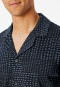 Pyjamas long button placket graphite - Fine Interlock