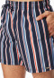 Pantaloncini da bagno in tessuto riciclato a strisce blu notte - Aqua