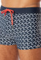 Slip de bain recyclé tricot bleu nuit imprimé - Aqua