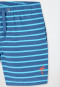 Pantaloncini da bagno in tessuto riciclato SPF40+ a strisce - Ciano