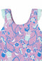 Maillot de bain tricot recyclé SFP 40+ animaux marins volants baie - Aqua