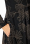 Nachthemd langarm Interlock Ginkgo schwarz - Modern Nightwear