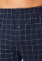 Boxershorts Feininterlock kariert nachtblau- Fine Interlock