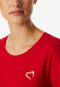 Schlafanzug lang Herz rot - Family