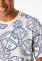 T-shirts à manches courtes imprimé blanc-bleu - SCHIESSER 150 Years