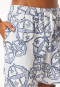 Bermuda con stampa statement bianco-blu - SCHIESSER 150 Anni