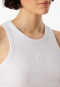 Strap top double rib cutouts white - SCHIESSER 150 Years