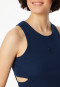 Trägertop Doppelripp Cutouts admiralblau - SCHIESSER 150 Years