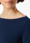 Langarmshirt Doppelripp U-Boot-Ausschnitt admiral - SCHIESSER 150 Years