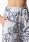 Pants long statement print white-blue - SCHIESSER 150 Years
