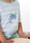 Pigiama corto onde delfino turchese - Kids Nightwear