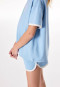 Pyjama court en sweat-shirt coeur happy pacific blue - Teens Nightwear