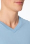 Shirt short sleeve v-neck pacific blue - Mix+Relax
