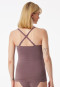 Débardeur à bretelles fines de grossesse mauve - Unique Maternity