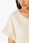 Sleep shirt short sleeve interlock short pearl - Modern Allure
