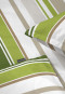 Parure de lit 2 pièces Renforcé vert rayé - SCHIESSER Home