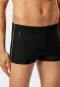 Badehose mit Reißverschluss-Tasche Wirkware recycelt feiner Streifen schwarz - Nautical Casual