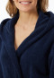 Bathrobe with hood, 120 cm navy - Essentials