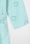 Peignoir Velours Cur vert clair - Aqua