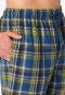 Bermuda shorts short woven fabric olive chequered - Mix+Relax