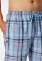 Bermuda in tessuto blu pacifico a quadretti - Mix+ Relax