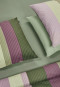 Set di biancheria da letto duepezzi Renforcé verde a strisce - SCHIESSER Home