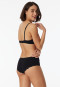 Bikini hipster with lace black - Pure Cotton