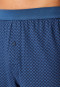 Boxershorts Organic Cotton gemustert atlantikblau - Comfort Fit