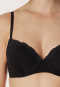 Reggiseno con ferretto con coppe e pizzo nero - Pure Cotton