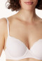 Soutien-gorge à armatures avec coussinets et dentelle, blanc - Pure Cotton